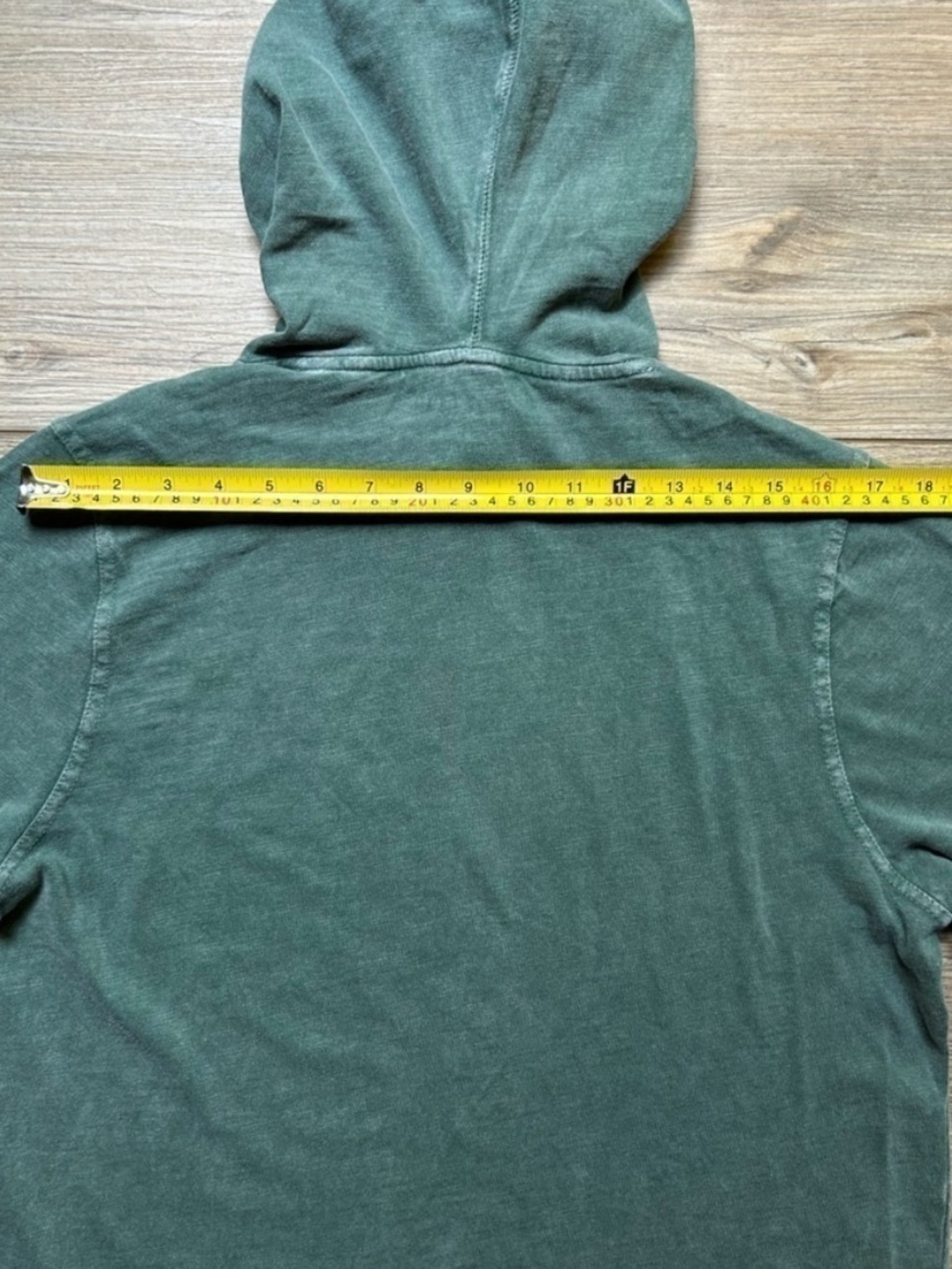 Lucky Brand | Weekend Slub Jersey Hoodie in Washed out Green (Small) - Picture 9 of 13